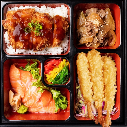 Katsu Chicken & Sashimi Deluxe Box